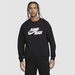 Jordan Jumpman Men’s Fleece Crew sweater Jersey Long Sleeves in Black Size XL